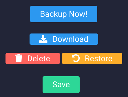 Backup Actions